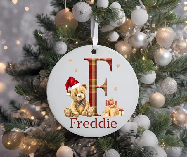 Teddy Christmas bauble