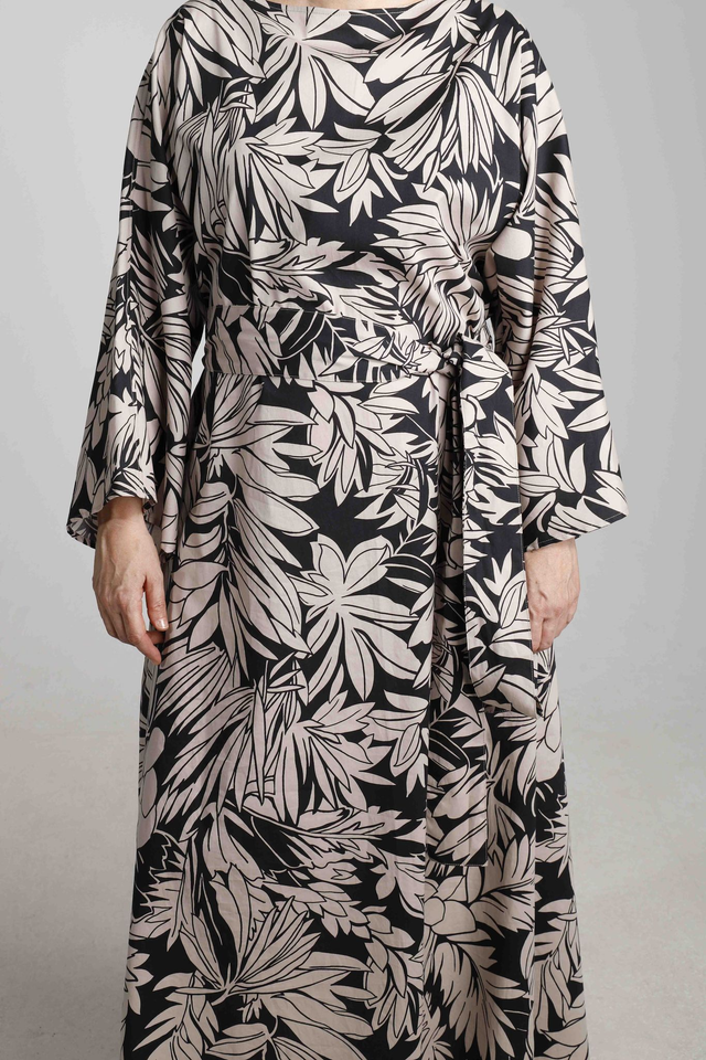 LONG COTTON FLOWER DRESS