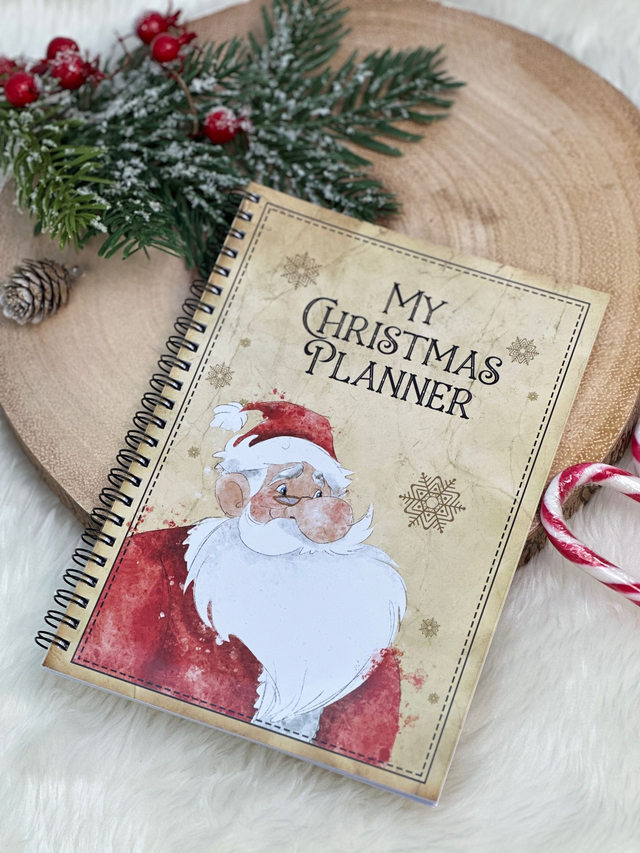 Personalised Christmas Planner Notebook