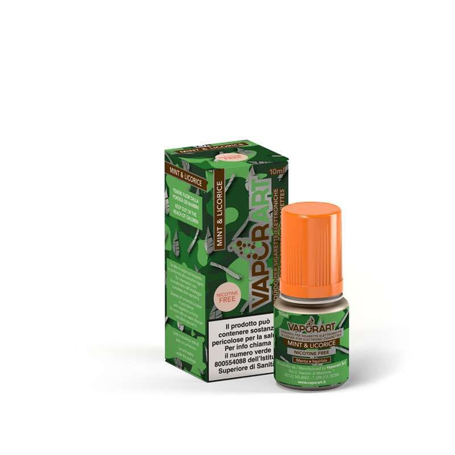 VAPORART Mint &amp; Licorice Liquido pronto 10ml 0mg EAN8059015442079