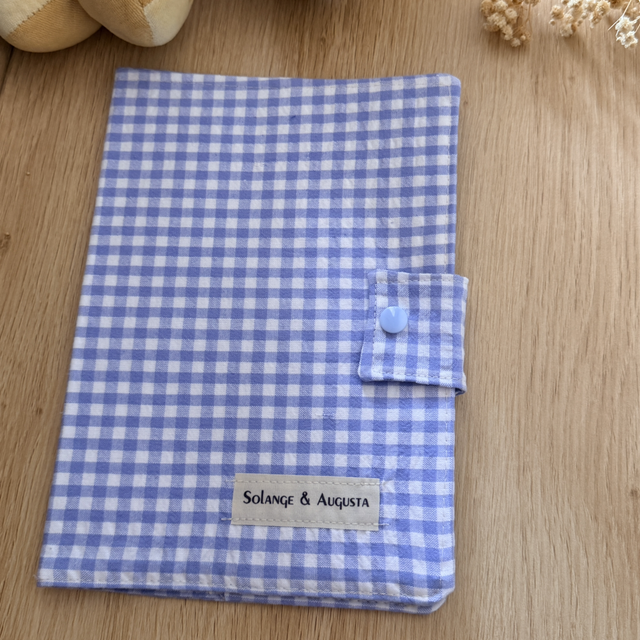 Protège carnet de santé vichy bleu clair