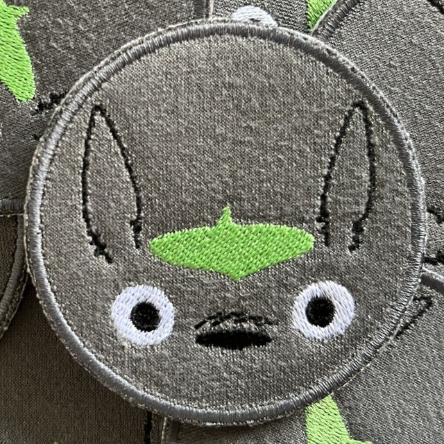 Patch brodé inspiré de Totoro