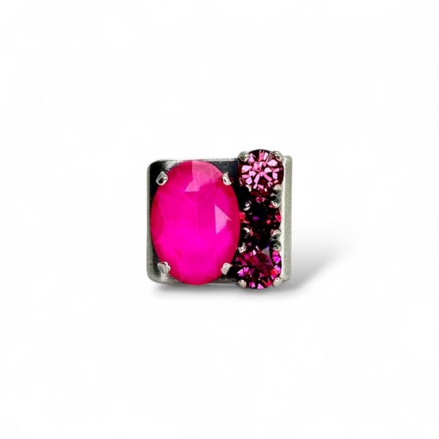 Ring SMALL OVOLUM 4 Electric Pink Mix
