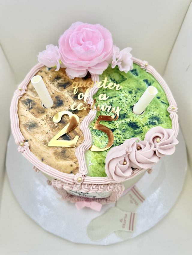 25st Birthday Matcha Coffee Cake