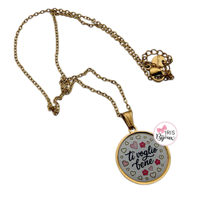 Collana girocollo Ti voglio bene  