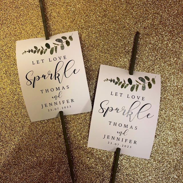 Set of 16 Sparkler tags - available in ANY of our designs!