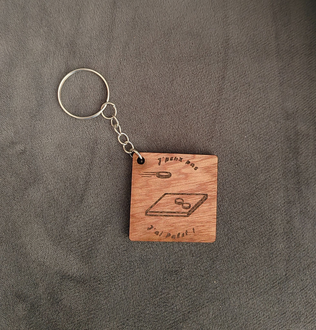 Porte-clés palet breton