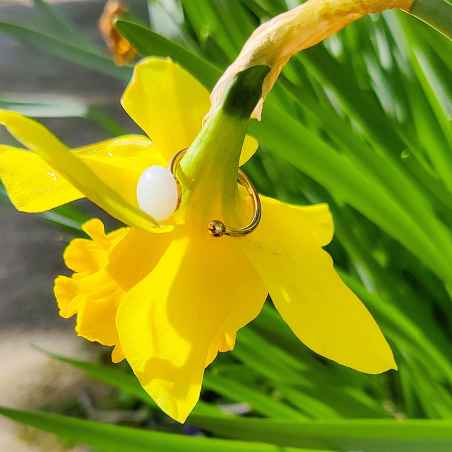 Bague ouverte "Perle"