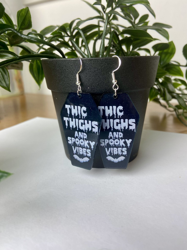 Thick thighs earrings.