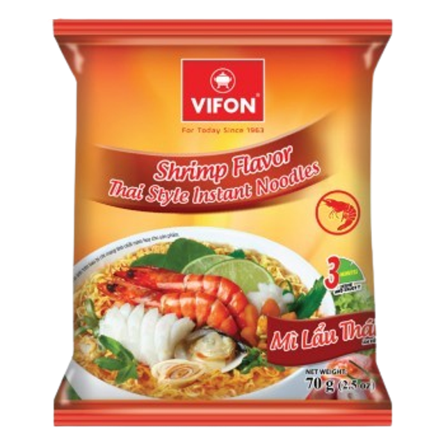 Noodles saveur Crevettes  piquante ( le sachet de 70g )