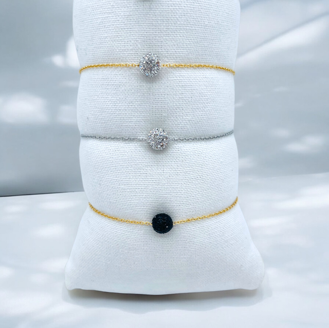 Bracelet boule strass 
