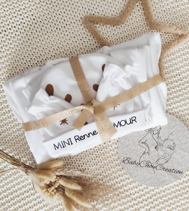 Ensemble velours " Mon petit renne de Noël "