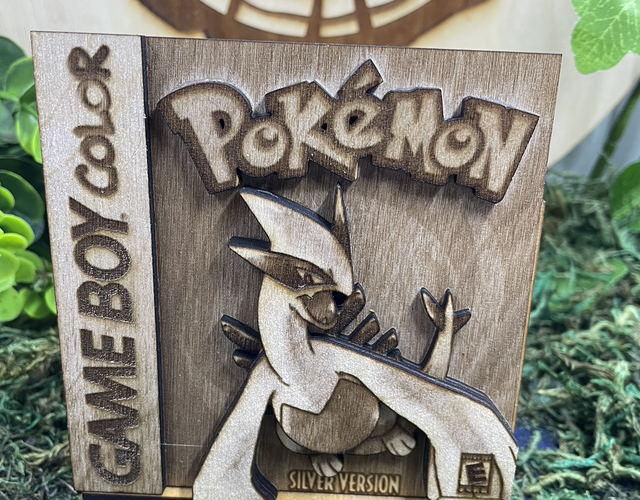 Décoration gameboy, Pokémon version silver 