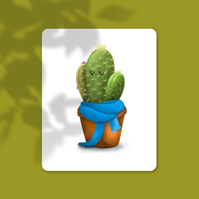 Noël - Cactus - 10,7 x 13,9 cm