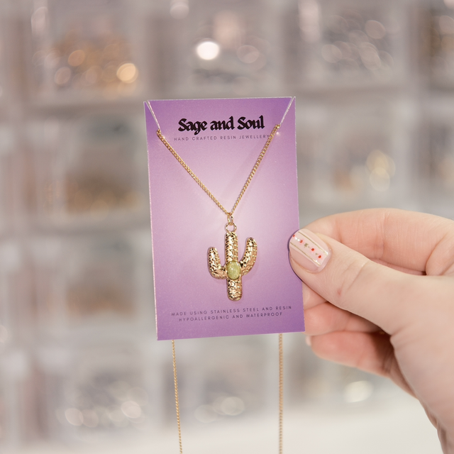 Sale - Cactus Necklace