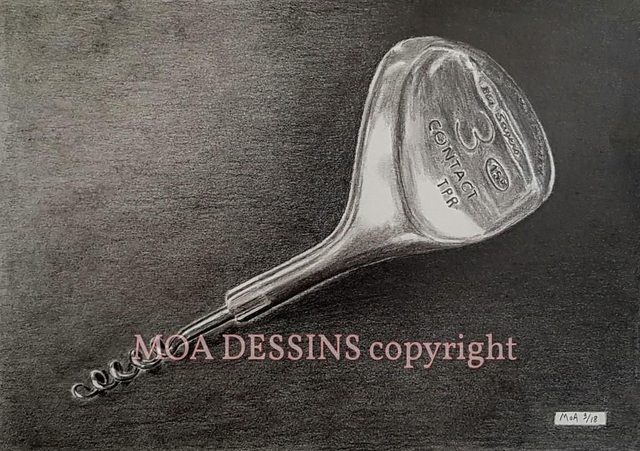 Golf 19éme Trou (Reproduction dessin original)