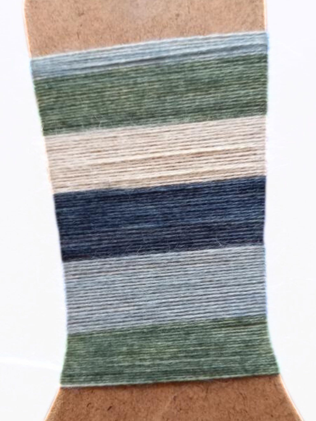 Kit chaussette - Pelote d'alpaga Autorayante Teintées à la Main 50gr + un mini de 25gr