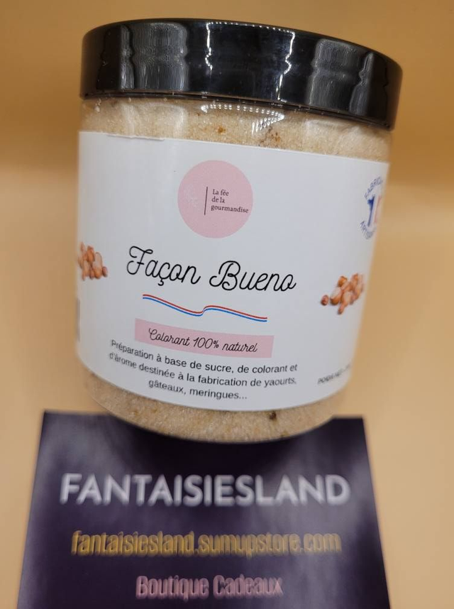 Sucre Aromatisé Bueno Pot de 250g (saveur choconoisette) 