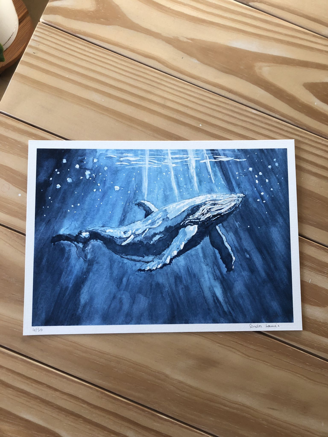 L'Océan Indien | Aquarelle