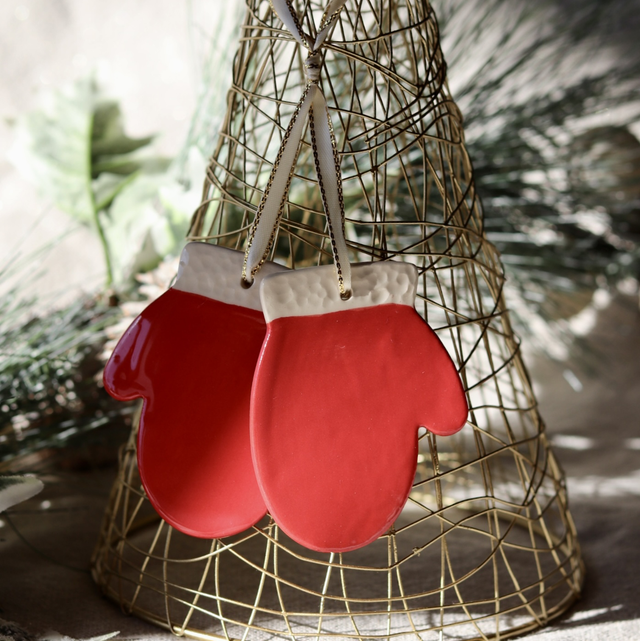 Suspension moufles rouge