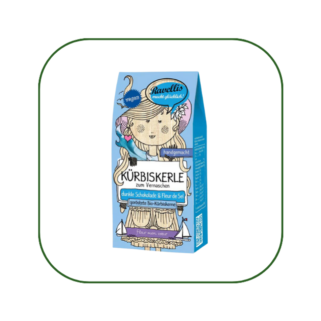 Bio-Kürbiskerne Schoko Fleur de Sel, 80g