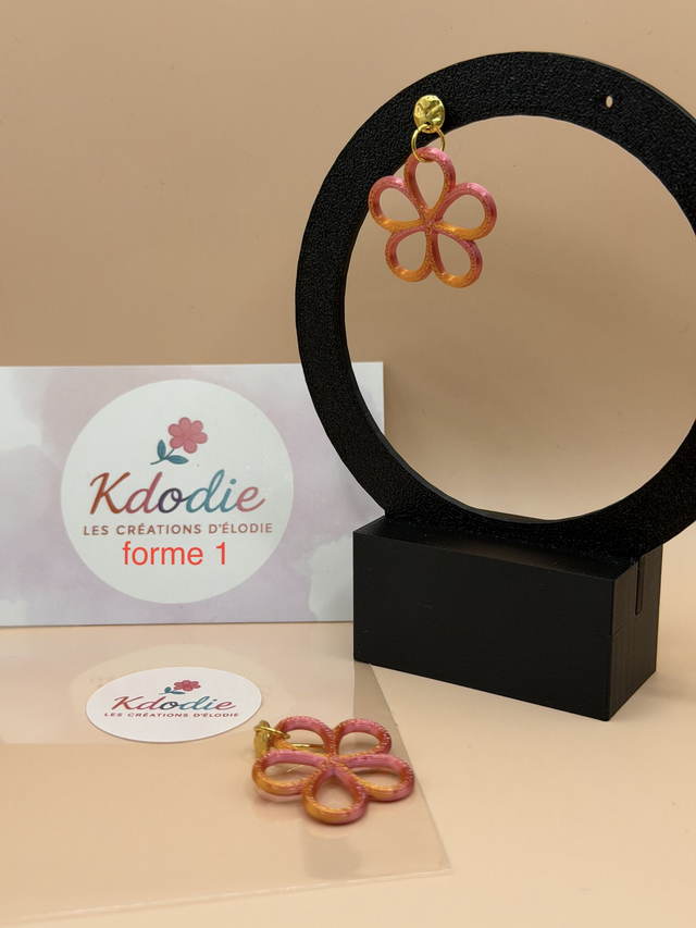 Boucles d'oreilles Fleur - Attaches Fantaisies