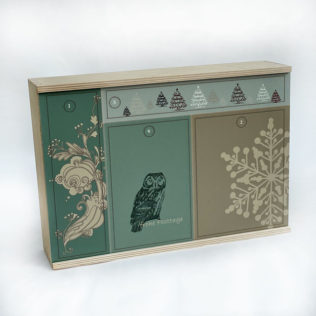  Adventsbox leer Eulen (oder gefüllt)
