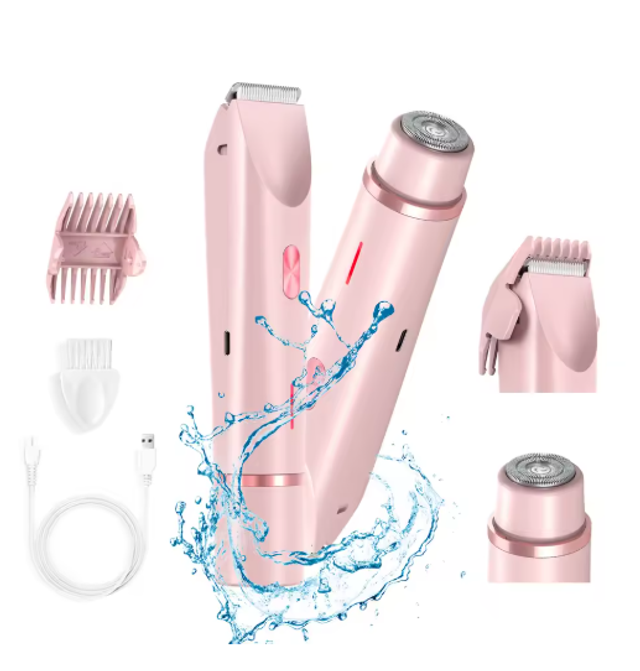 Rasoir électrique femme Waterproof à Double tête