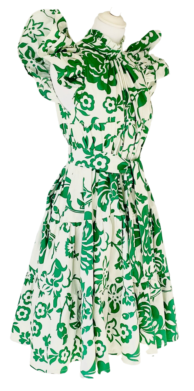 Robe baby doll vert T 38 (fr)