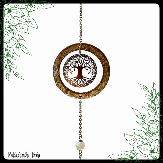 Attrape-soleil Arbre de vie et noix de coco