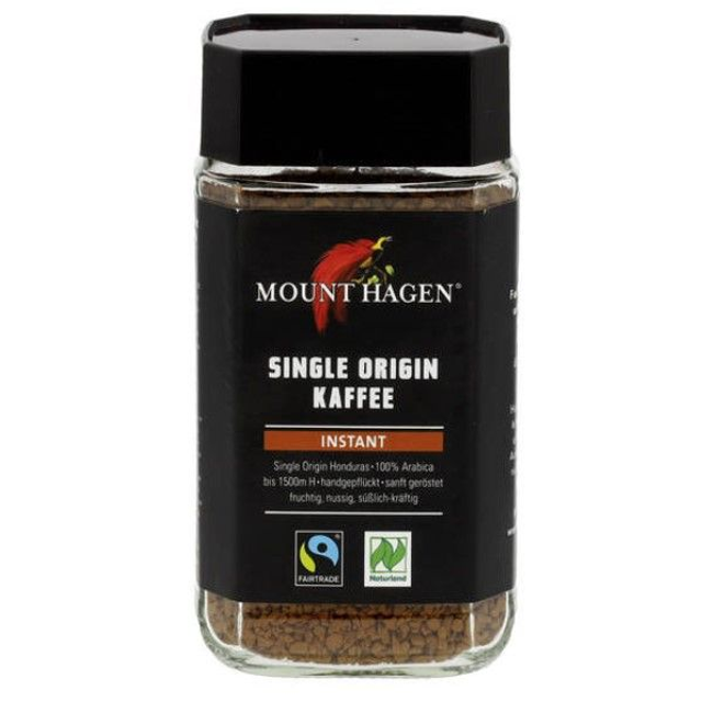 Mount Hagen Single Origin Fairtrade Instant 100g Glas
