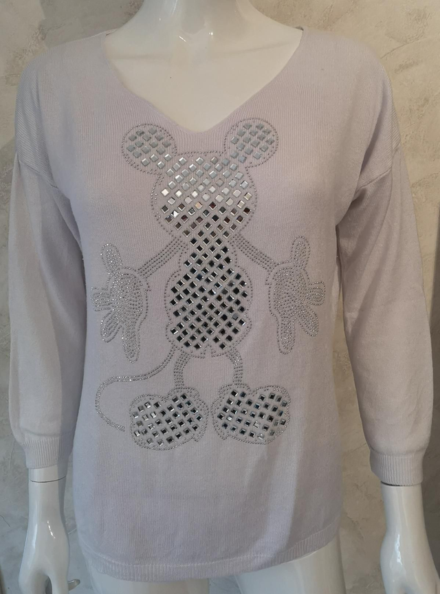 Pull manche longue avec col V 