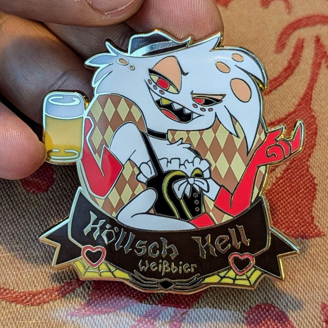 Angel Dust enamel pin 
