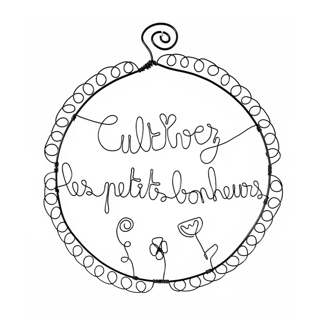 Cadre &quot;Cultivez les petits bonheurs&quot;