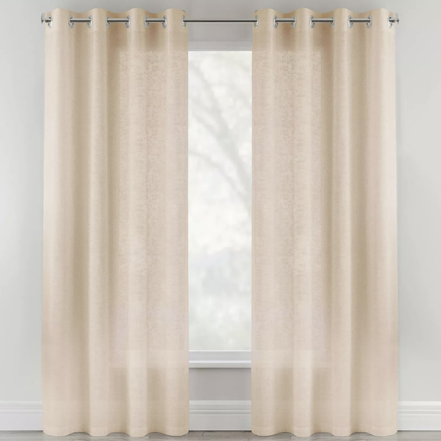 Crete Natural Voile Panels (Pair)