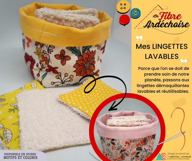Mes LINGETTES LAVABLES