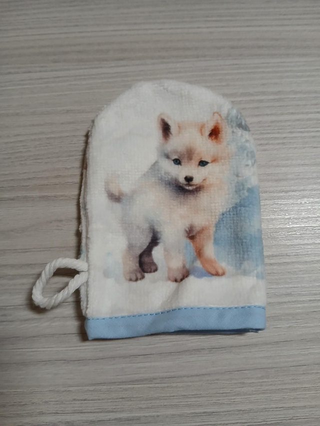 Gant de toilette enfant éponge bambou