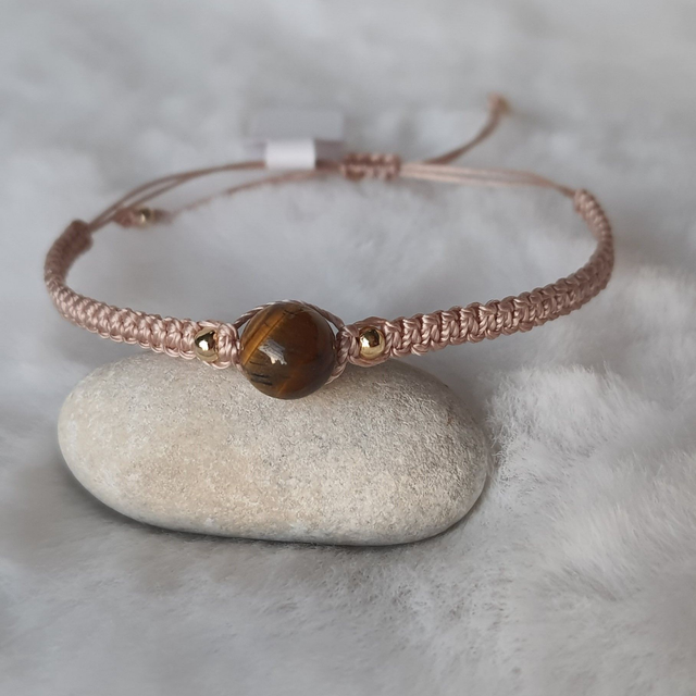 Bracelet femme 1 pierre "Oeil de Tigre"