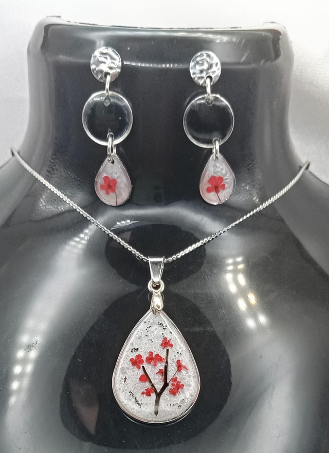 Parure fleurs naturelles 