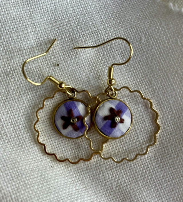 Boucles d’oreilles *Marya Violette/vichy