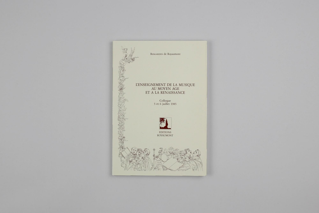 L'enseignement de la musique au Moyen-Âge et à la Renaissance