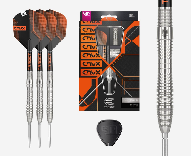 CRUX 03 90% TUNGSTEN SWISS POINT STEEL TIP DARTS BY TARGET