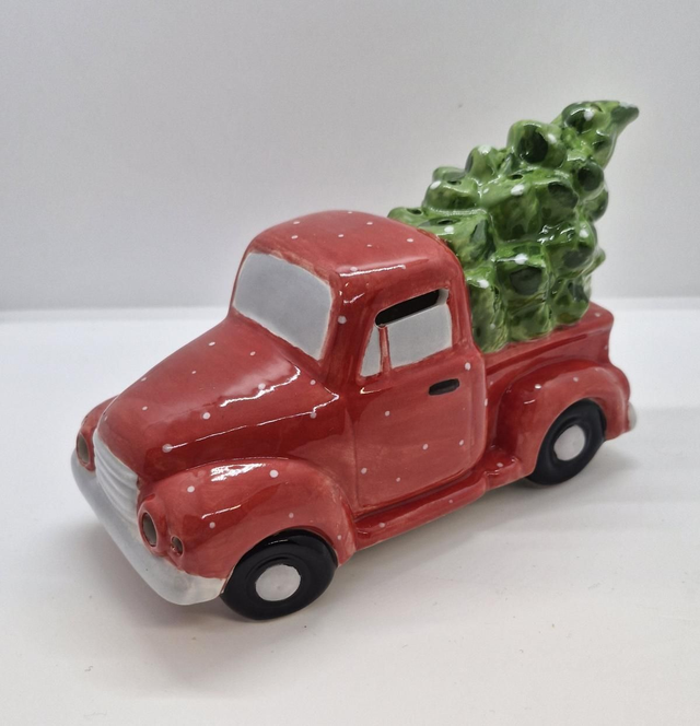 Vintage Truck &amp; Tree Lantern