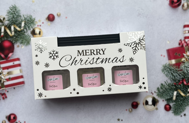 3 pack Christmas Reed Diffuser Collection 