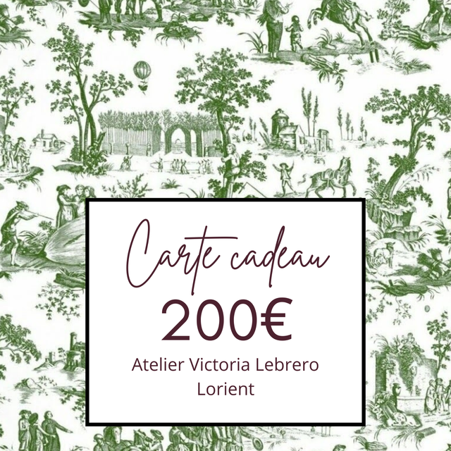 Carte cadeau d'une valeur de