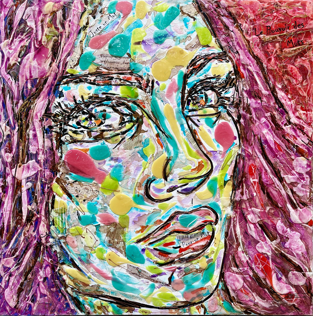 Le Pouvoir des Mots - 100x100cm - 2022