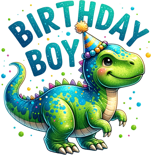 Dino Birthday Boy DTF