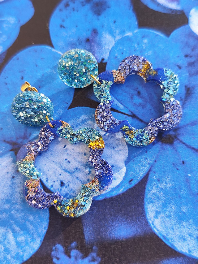 Boucles d&#039;oreilles Fleurs XL Bloom Boom