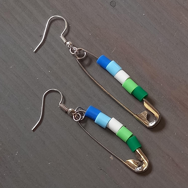 Gay Safety Pin Earrings