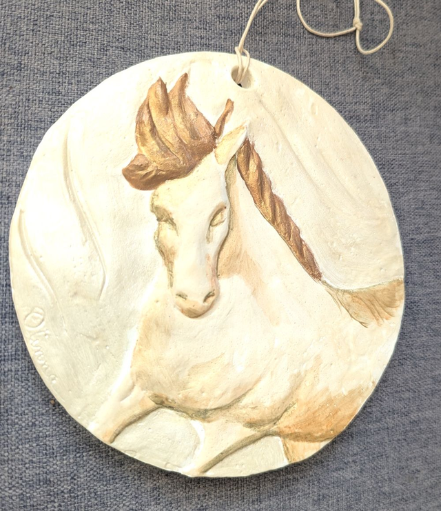 Déco cheval à accrocher - Sable